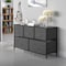 Flash Furniture Black/Gray 5 Drawer Storage Chest Organizer WX-5L206-X-BK-GR-GG - alternate 1